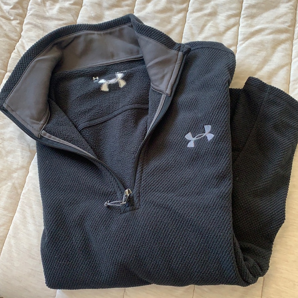 Black quarter-zip Under Armour fleece
